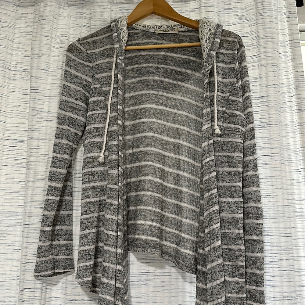 Hooded cardigan